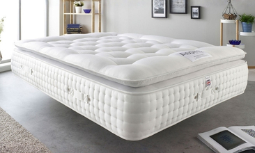 Premium hospitality mattress in hotel room